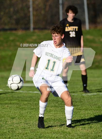 Thumbnail 2 in Notre Dame, WH @ Amity Regional (SCC Div C 1st Round) photogallery.