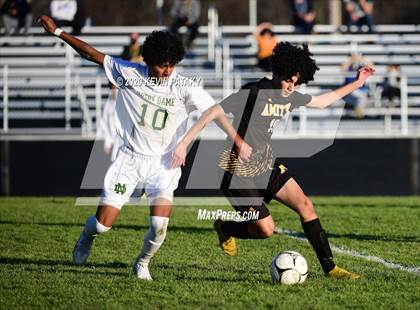 Thumbnail 3 in Notre Dame, WH @ Amity Regional (SCC Div C 1st Round) photogallery.
