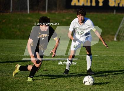 Thumbnail 1 in Notre Dame, WH @ Amity Regional (SCC Div C 1st Round) photogallery.