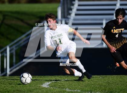 Thumbnail 1 in Notre Dame, WH @ Amity Regional (SCC Div C 1st Round) photogallery.