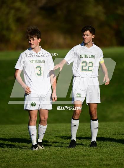 Thumbnail 1 in Notre Dame, WH @ Amity Regional (SCC Div C 1st Round) photogallery.