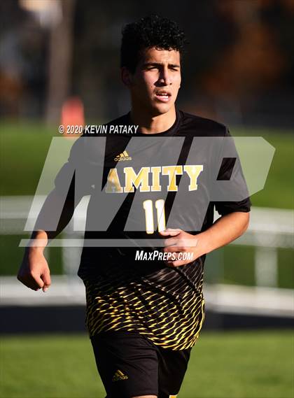 Thumbnail 3 in Notre Dame, WH @ Amity Regional (SCC Div C 1st Round) photogallery.