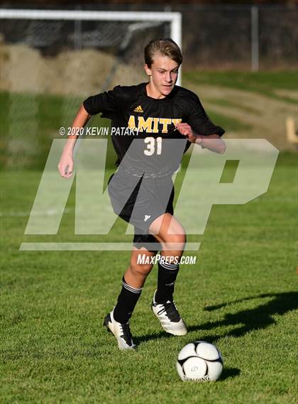Thumbnail 1 in Notre Dame, WH @ Amity Regional (SCC Div C 1st Round) photogallery.