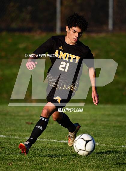 Thumbnail 1 in Notre Dame, WH @ Amity Regional (SCC Div C 1st Round) photogallery.