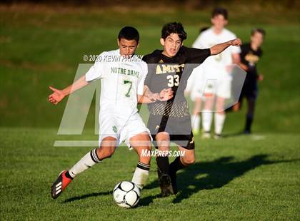 Thumbnail 2 in Notre Dame, WH @ Amity Regional (SCC Div C 1st Round) photogallery.