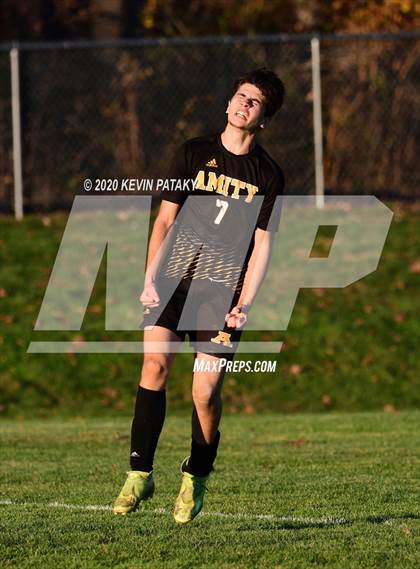 Thumbnail 3 in Notre Dame, WH @ Amity Regional (SCC Div C 1st Round) photogallery.