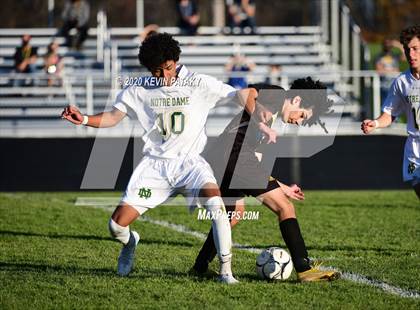 Thumbnail 2 in Notre Dame, WH @ Amity Regional (SCC Div C 1st Round) photogallery.