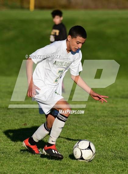 Thumbnail 1 in Notre Dame, WH @ Amity Regional (SCC Div C 1st Round) photogallery.