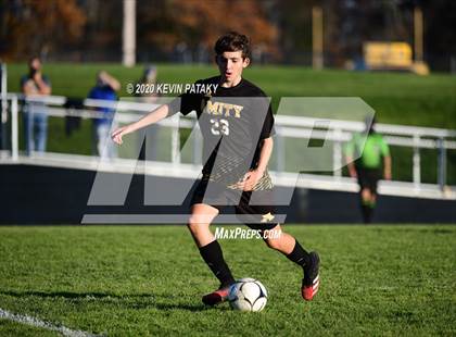 Thumbnail 1 in Notre Dame, WH @ Amity Regional (SCC Div C 1st Round) photogallery.