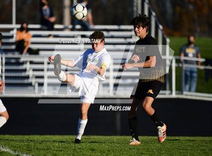 Thumbnail 3 in Notre Dame, WH @ Amity Regional (SCC Div C 1st Round) photogallery.