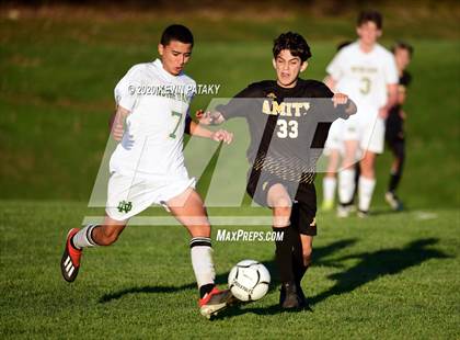 Thumbnail 1 in Notre Dame, WH @ Amity Regional (SCC Div C 1st Round) photogallery.