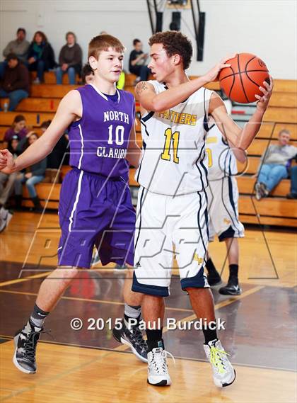 Thumbnail 2 in Northern Potter vs North Clarion (Coudersport Holiday Tournament) photogallery.