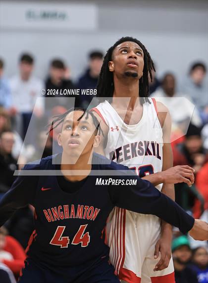 Thumbnail 1 in Binghamton vs. Peekskill (NYSPHSAA Class AA Regional Semifinal) photogallery.