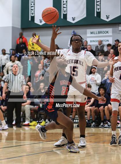 Thumbnail 3 in Binghamton vs. Peekskill (NYSPHSAA Class AA Regional Semifinal) photogallery.