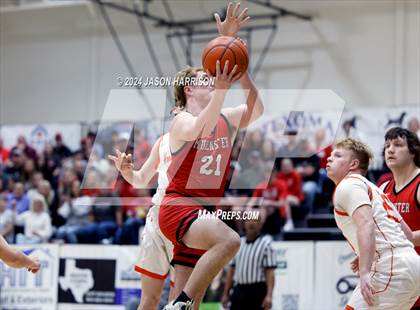 Thumbnail 1 in Honey Grove vs. Muenster (UIL Basketball 2A Regional Quarterfinal) photogallery.