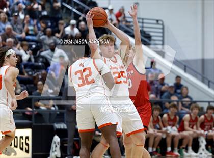 Thumbnail 2 in Honey Grove vs. Muenster (UIL Basketball 2A Regional Quarterfinal) photogallery.