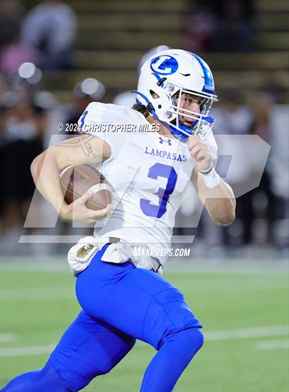 Thumbnail 1 in Lampasas vs. Dumas (UIL Football 4A Area Playoff) photogallery.
