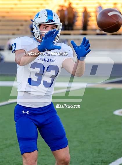 Thumbnail 3 in Lampasas vs. Dumas (UIL Football 4A Area Playoff) photogallery.