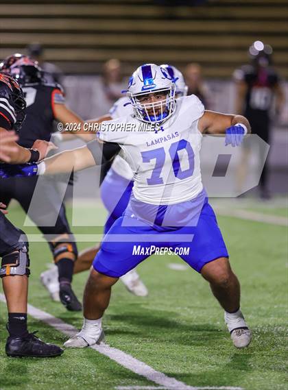 Thumbnail 1 in Lampasas vs. Dumas (UIL Football 4A Area Playoff) photogallery.