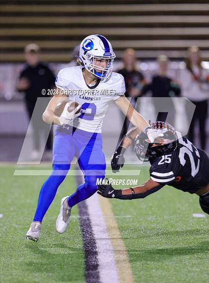 Thumbnail 3 in Lampasas vs. Dumas (UIL Football 4A Area Playoff) photogallery.