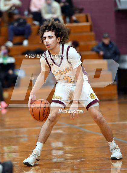 Thumbnail 2 in Burlington Township vs Gloucester Catholic (Holy Cross Prep Showcase) photogallery.