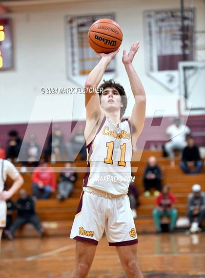 Thumbnail 1 in Burlington Township vs Gloucester Catholic (Holy Cross Prep Showcase) photogallery.