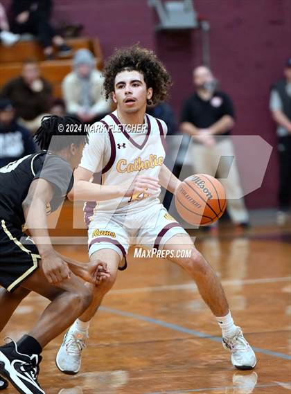 Thumbnail 1 in Burlington Township vs Gloucester Catholic (Holy Cross Prep Showcase) photogallery.