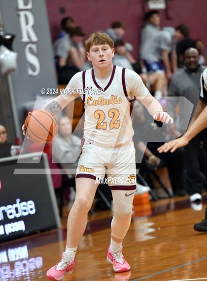 Thumbnail 1 in Burlington Township vs Gloucester Catholic (Holy Cross Prep Showcase) photogallery.