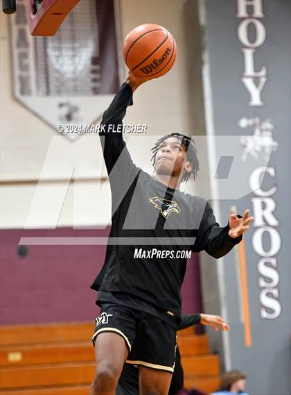 Thumbnail 2 in Burlington Township vs Gloucester Catholic (Holy Cross Prep Showcase) photogallery.