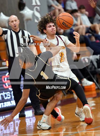 Thumbnail 2 in Burlington Township vs Gloucester Catholic (Holy Cross Prep Showcase) photogallery.