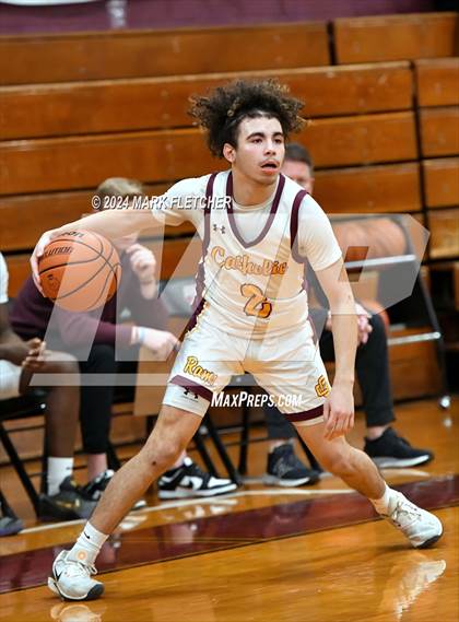 Thumbnail 1 in Burlington Township vs Gloucester Catholic (Holy Cross Prep Showcase) photogallery.