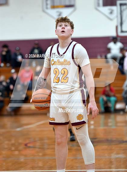 Thumbnail 3 in Burlington Township vs Gloucester Catholic (Holy Cross Prep Showcase) photogallery.