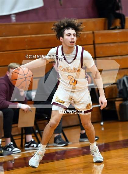 Thumbnail 3 in Burlington Township vs Gloucester Catholic (Holy Cross Prep Showcase) photogallery.