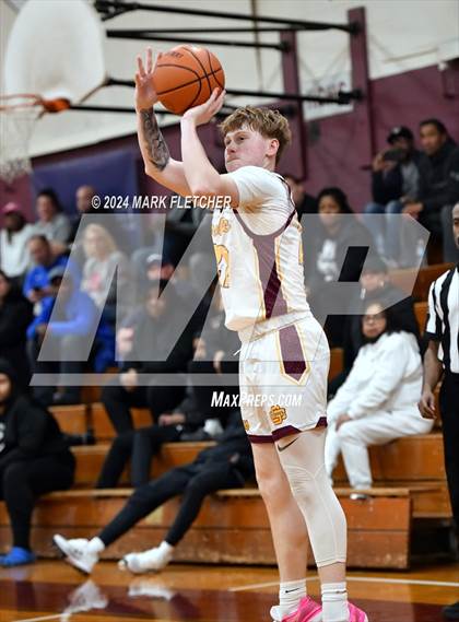 Thumbnail 2 in Burlington Township vs Gloucester Catholic (Holy Cross Prep Showcase) photogallery.