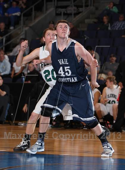 Thumbnail 1 in Fleming vs. Vail Christian (CHSAA 1A Great 8) photogallery.