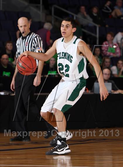 Thumbnail 1 in Fleming vs. Vail Christian (CHSAA 1A Great 8) photogallery.