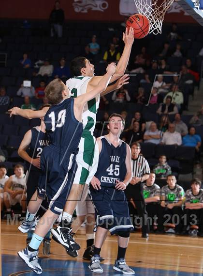 Thumbnail 2 in Fleming vs. Vail Christian (CHSAA 1A Great 8) photogallery.