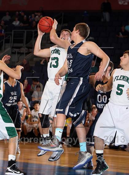 Thumbnail 3 in Fleming vs. Vail Christian (CHSAA 1A Great 8) photogallery.