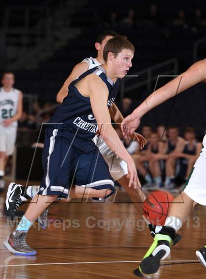 Thumbnail 3 in Fleming vs. Vail Christian (CHSAA 1A Great 8) photogallery.