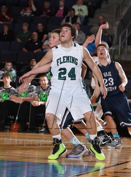 Thumbnail 2 in Fleming vs. Vail Christian (CHSAA 1A Great 8) photogallery.