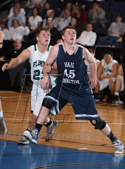 Thumbnail 3 in Fleming vs. Vail Christian (CHSAA 1A Great 8) photogallery.
