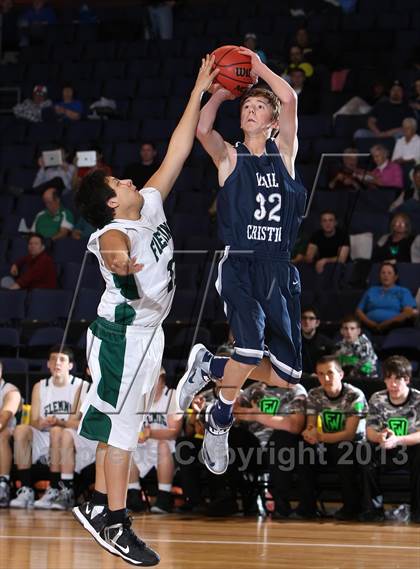 Thumbnail 1 in Fleming vs. Vail Christian (CHSAA 1A Great 8) photogallery.