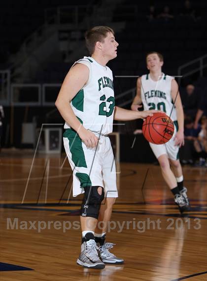 Thumbnail 2 in Fleming vs. Vail Christian (CHSAA 1A Great 8) photogallery.