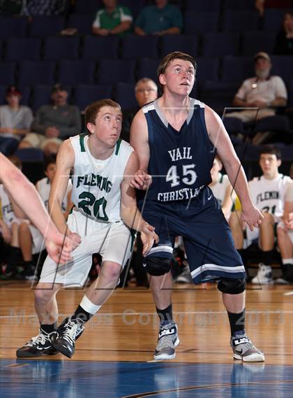 Thumbnail 3 in Fleming vs. Vail Christian (CHSAA 1A Great 8) photogallery.