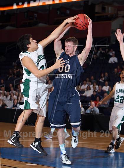 Thumbnail 1 in Fleming vs. Vail Christian (CHSAA 1A Great 8) photogallery.