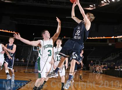 Thumbnail 2 in Fleming vs. Vail Christian (CHSAA 1A Great 8) photogallery.
