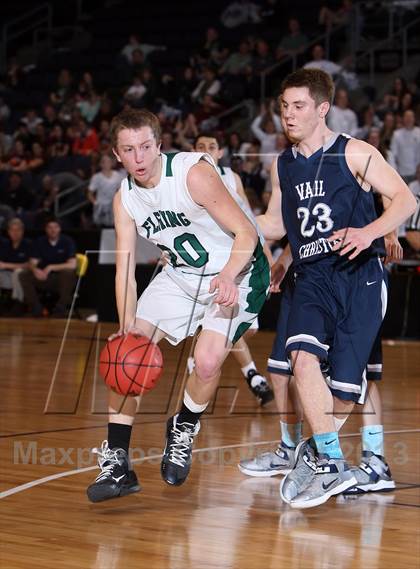 Thumbnail 1 in Fleming vs. Vail Christian (CHSAA 1A Great 8) photogallery.