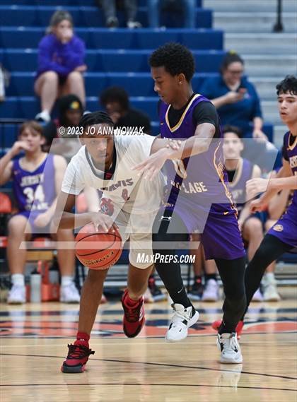 Thumbnail 3 in Jersey Village vs. Benjamin Davis (Houston Methodist Cy-Hoops Invitational) photogallery.
