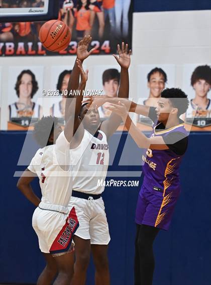Thumbnail 3 in Jersey Village vs. Benjamin Davis (Houston Methodist Cy-Hoops Invitational) photogallery.