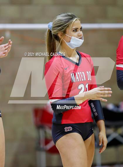 Thumbnail 1 in Mater Dei @ Cathedral Catholic (CIF Regional Semifinal) photogallery.